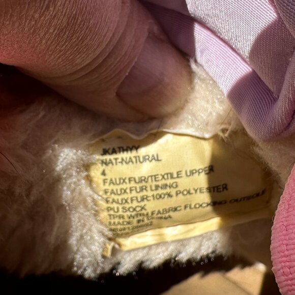 EUC RARE Steve Madden Jkathyy Natural Plush Shearlin Platform Slippers - Picture 7 of 7